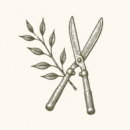 Trim garden service icon